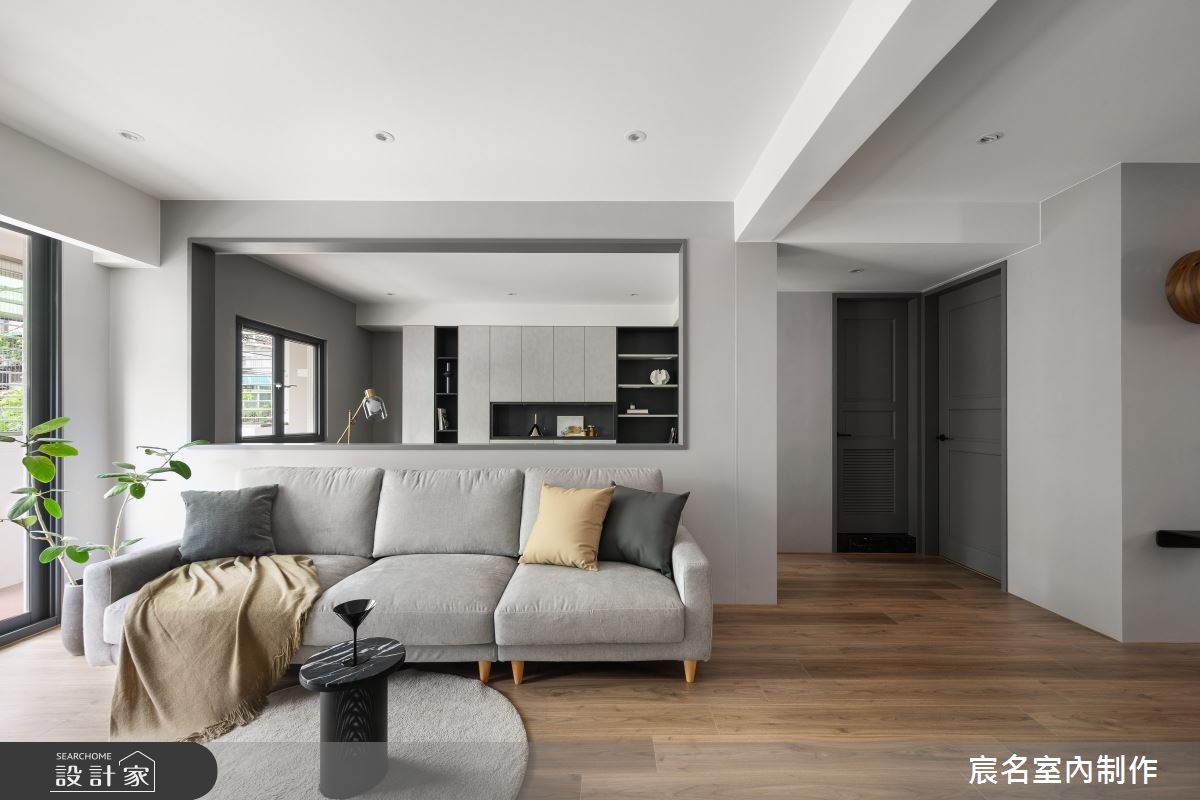 25坪老屋(41~50年)＿簡約風客廳書房工作區案例圖片＿宸名設計有限公司＿宸名_曜岩之10