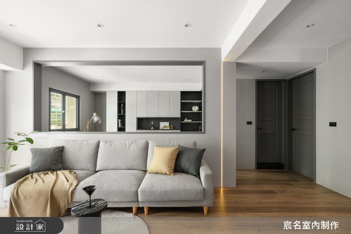 25坪老屋(41~50年)＿簡約風客廳書房工作區案例圖片＿宸名設計有限公司＿宸名_曜岩之11