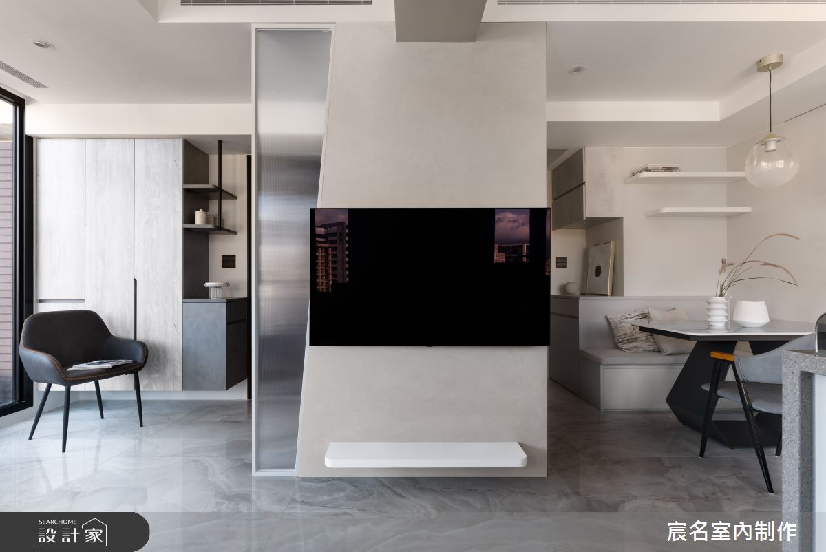 15坪毛胚屋＿現代風玄關客廳餐廳案例圖片＿宸名設計有限公司＿宸名_赫本之5