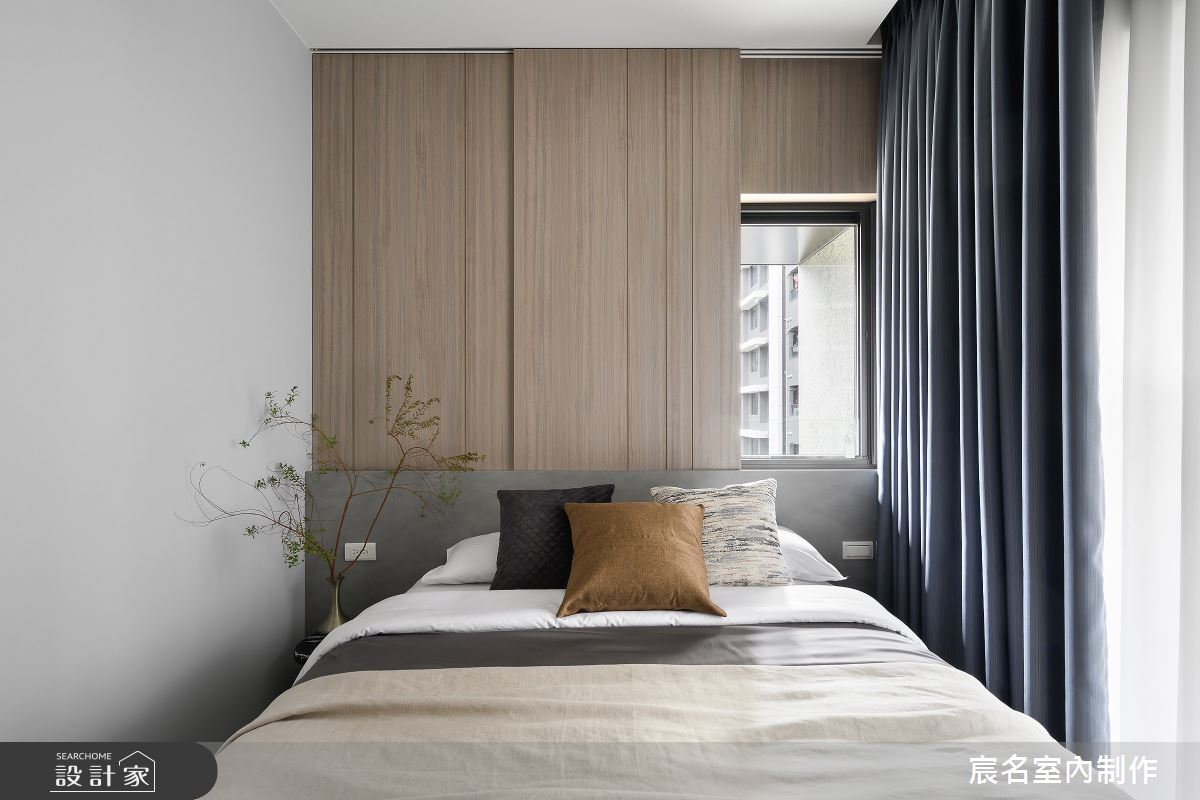 15坪新成屋(5年以下)＿現代風臥室案例圖片＿宸名設計有限公司＿宸名_暮靄之17