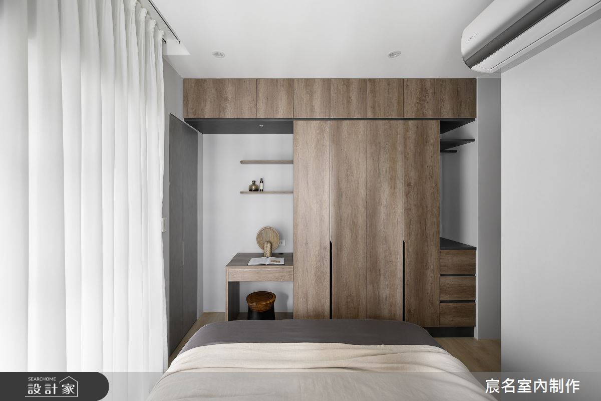 15坪新成屋(5年以下)＿現代風臥室案例圖片＿宸名設計有限公司＿宸名_暮靄之20