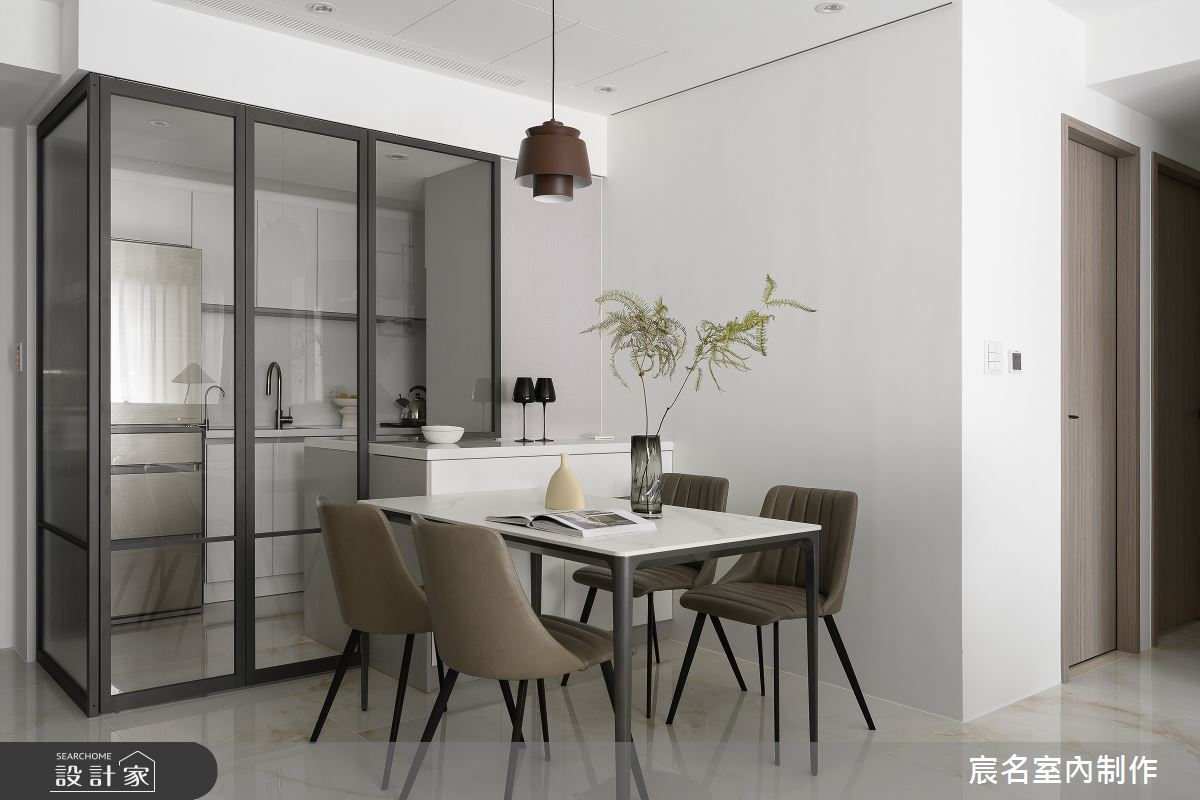 15坪新成屋(5年以下)＿現代風餐廳廚房案例圖片＿宸名設計有限公司＿宸名_暮靄之4