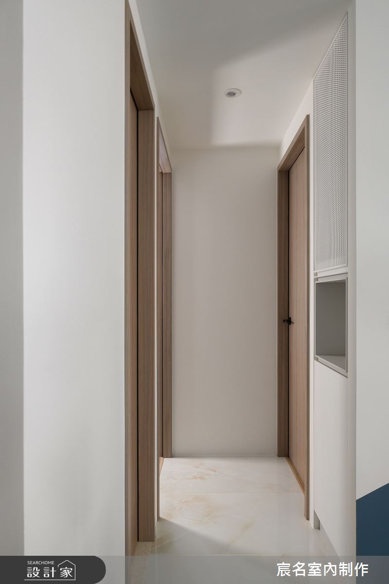 15坪新成屋(5年以下)＿現代風走廊案例圖片＿宸名設計有限公司＿宸名_暮靄之15