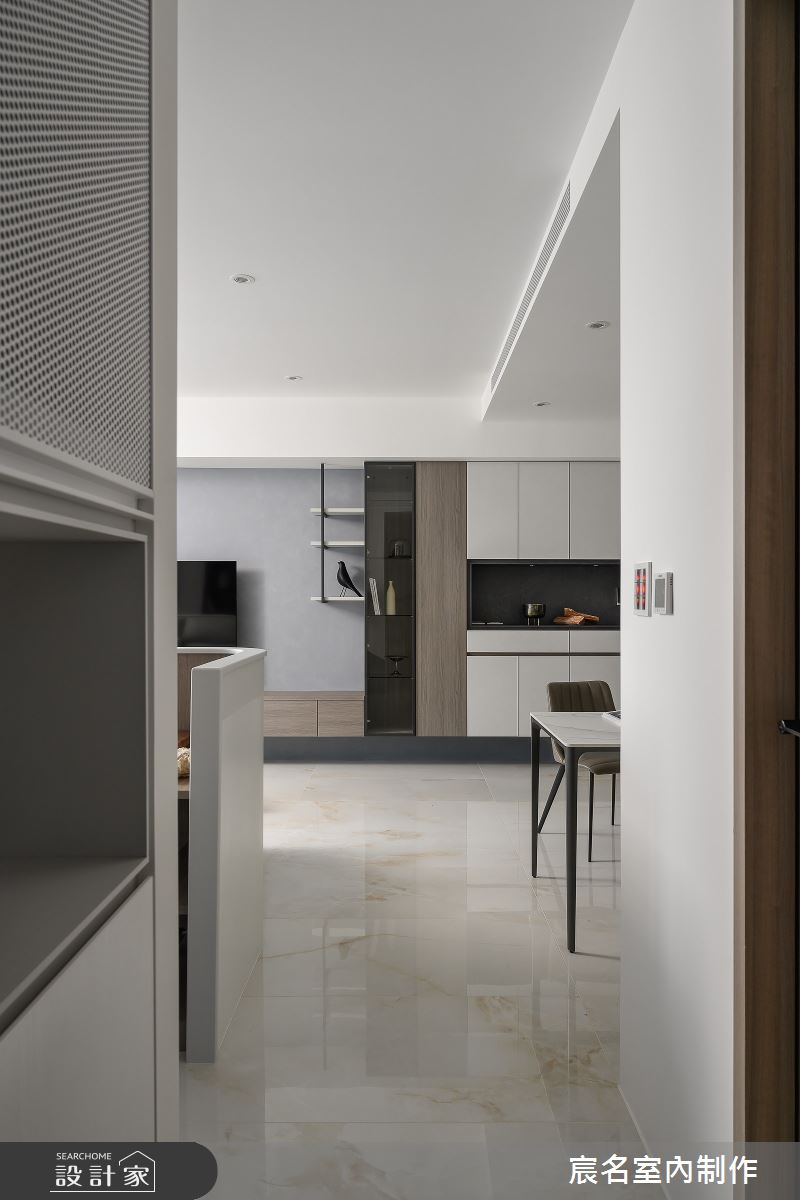 15坪新成屋(5年以下)＿現代風客廳餐廳走廊案例圖片＿宸名設計有限公司＿宸名_暮靄之14