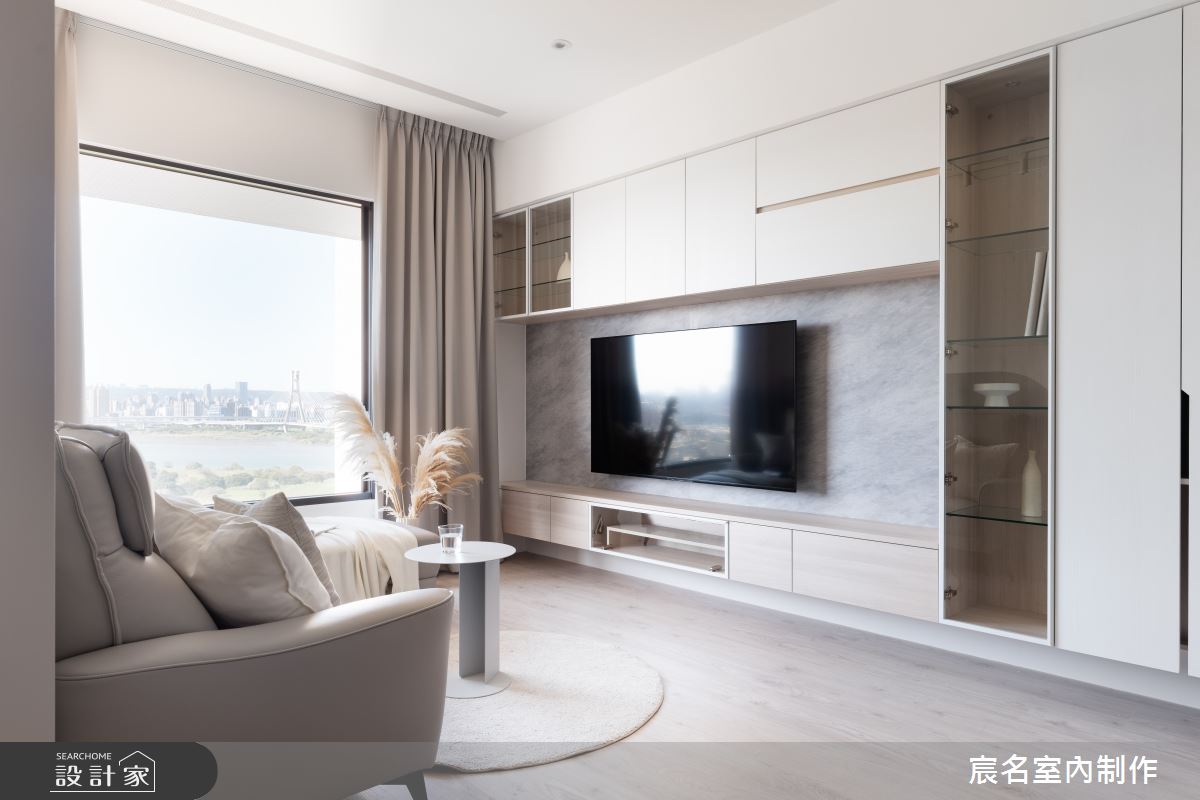 20坪新成屋(5年以下)＿北歐風客廳案例圖片＿宸名設計有限公司＿宸名_霺霞之2