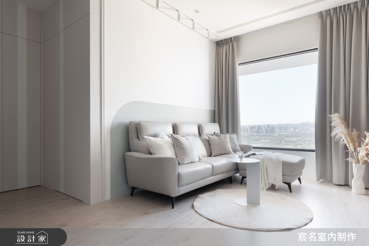 20坪新成屋(5年以下)＿北歐風客廳案例圖片＿宸名設計有限公司＿宸名_霺霞之4