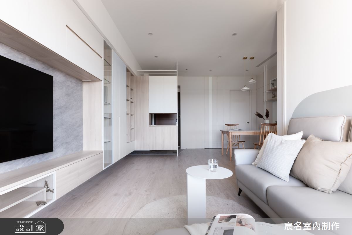 20坪新成屋(5年以下)＿北歐風玄關客廳餐廳案例圖片＿宸名設計有限公司＿宸名_霺霞之9