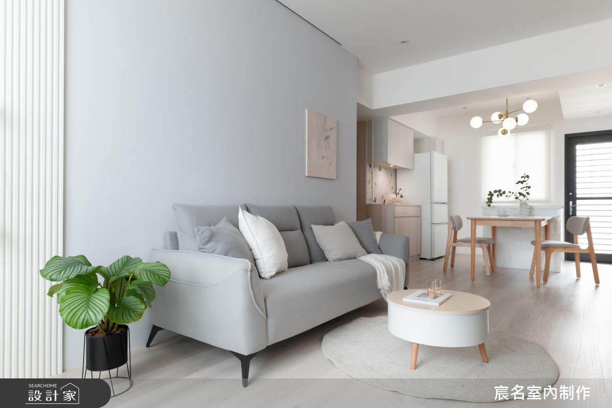 18坪老屋(16~30年)＿簡約風客廳餐廳廚房案例圖片＿宸名設計有限公司＿宸名_穹蒼之1