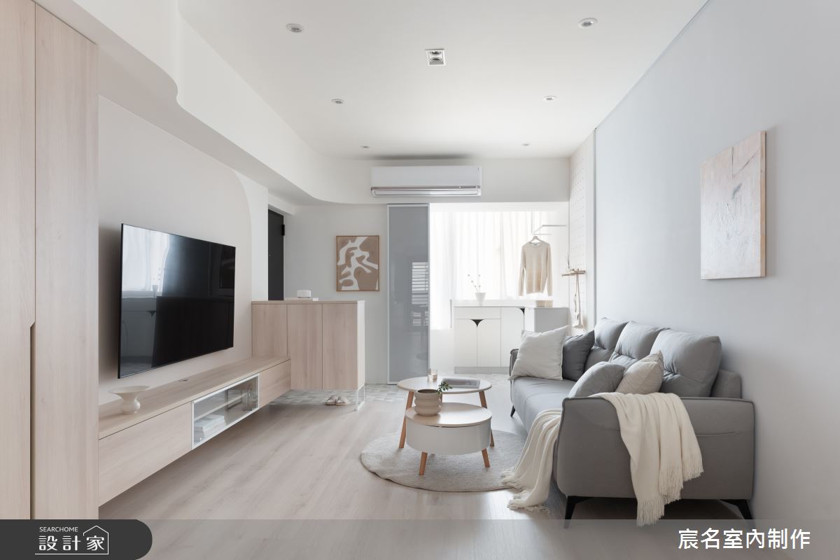 18坪老屋(16~30年)＿簡約風玄關客廳案例圖片＿宸名設計有限公司＿宸名_穹蒼之6