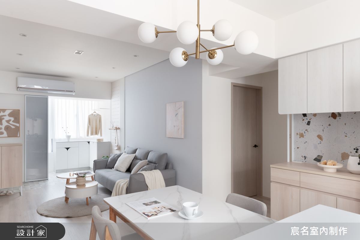18坪老屋(16~30年)＿簡約風客廳餐廳案例圖片＿宸名設計有限公司＿宸名_穹蒼之15