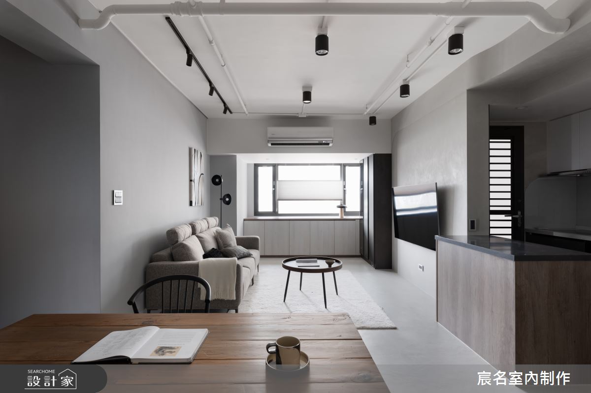 23坪老屋(16~30年)＿極簡風客廳餐廳案例圖片＿宸名設計有限公司＿宸名_靜泊之11