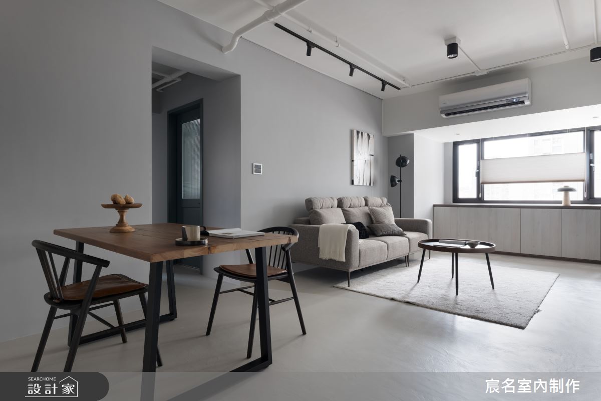 23坪老屋(16~30年)＿極簡風客廳餐廳案例圖片＿宸名設計有限公司＿宸名_靜泊之3