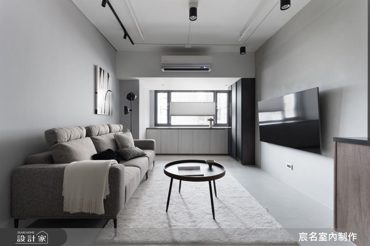 23坪老屋(16~30年)＿極簡風客廳案例圖片＿宸名設計有限公司＿宸名_靜泊之6