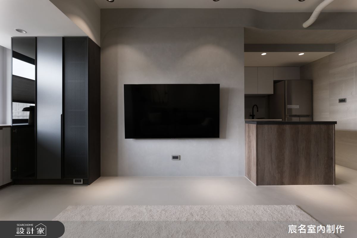 23坪老屋(16~30年)＿極簡風客廳廚房中島案例圖片＿宸名設計有限公司＿宸名_靜泊之7