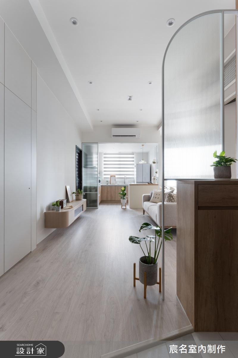 18坪新成屋(5年以下)＿日式無印風玄關客廳案例圖片＿宸名設計有限公司＿宸名_20之2