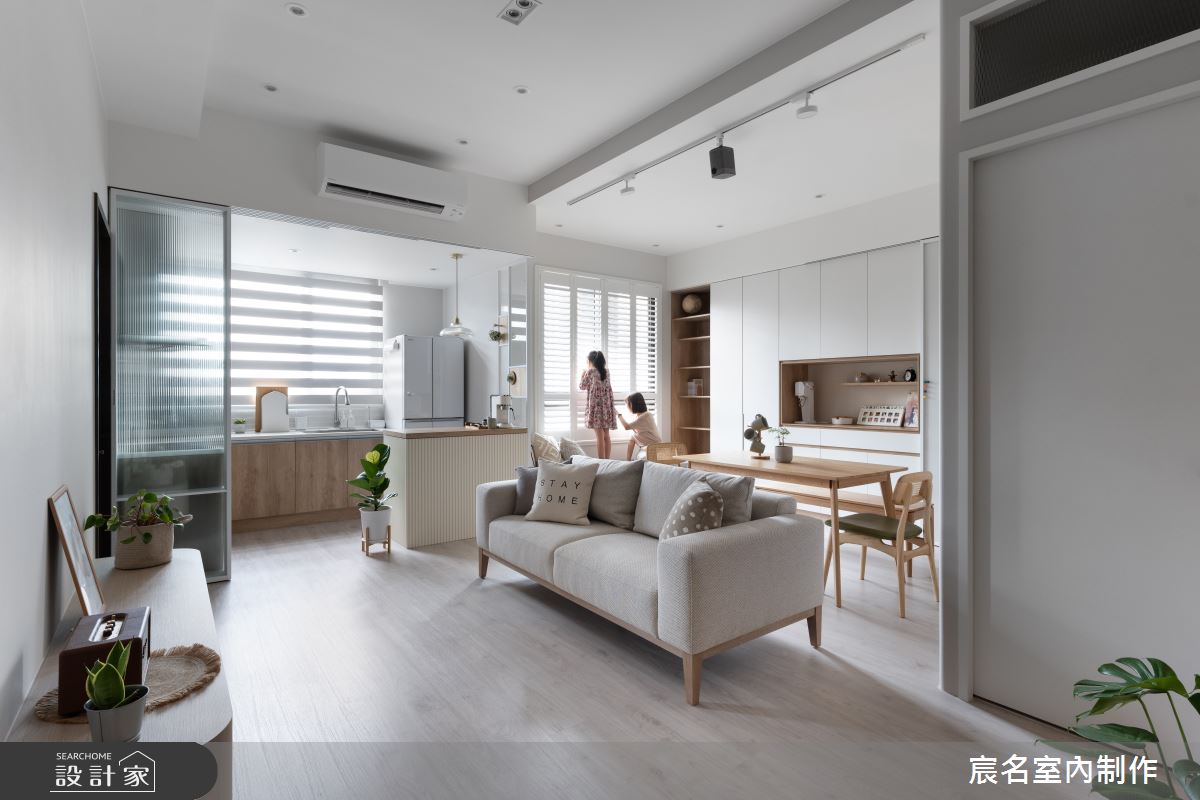 18坪新成屋(5年以下)＿日式無印風客廳餐廳廚房案例圖片＿宸名設計有限公司＿宸名_20之4