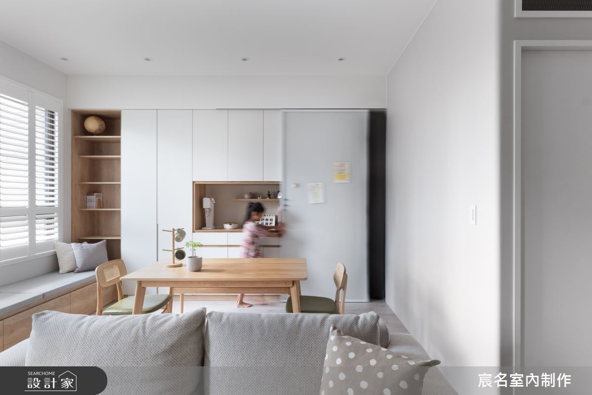 18坪新成屋(5年以下)＿日式無印風客廳餐廳臥榻案例圖片＿宸名設計有限公司＿宸名_20之8