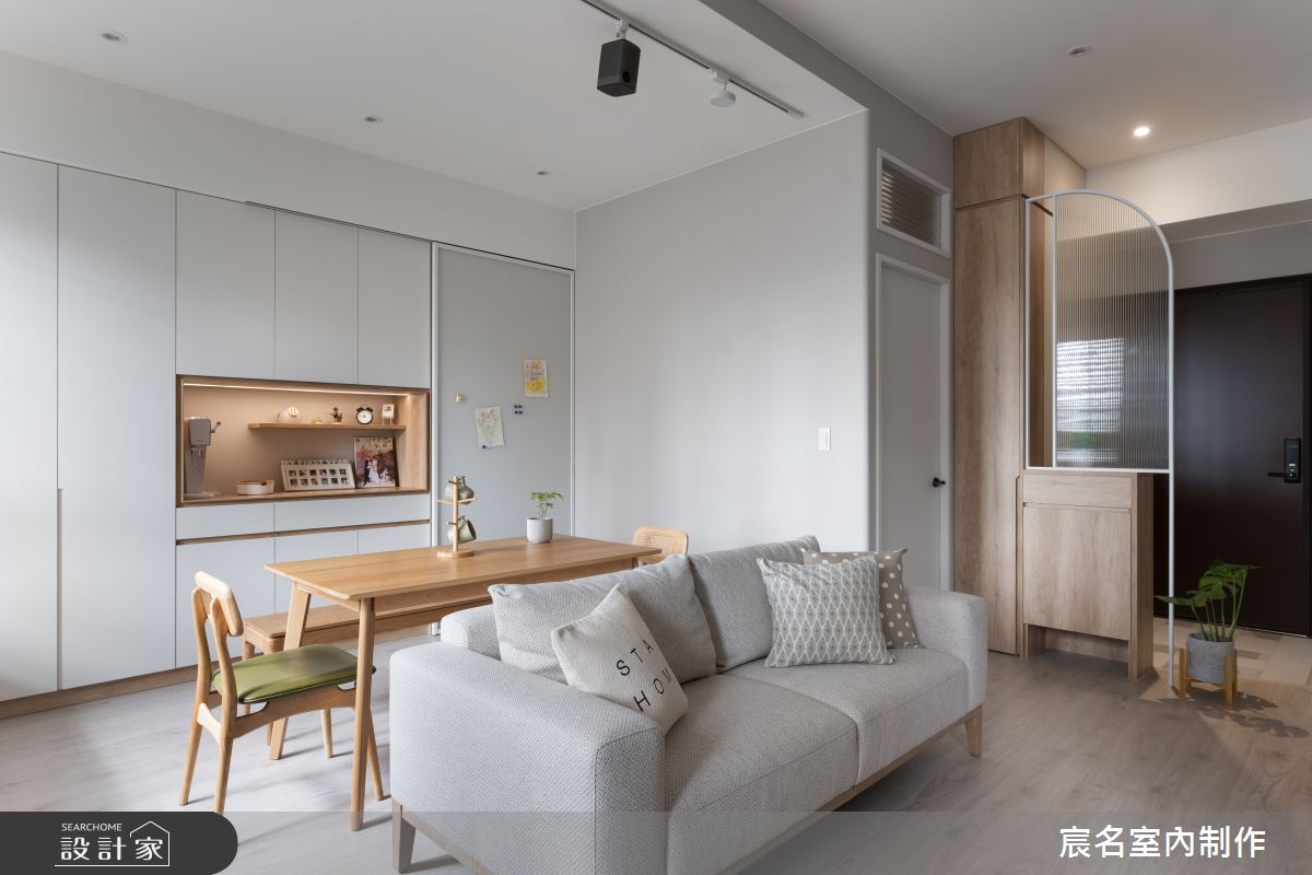 18坪新成屋(5年以下)＿日式無印風玄關客廳餐廳案例圖片＿宸名設計有限公司＿宸名_20之10