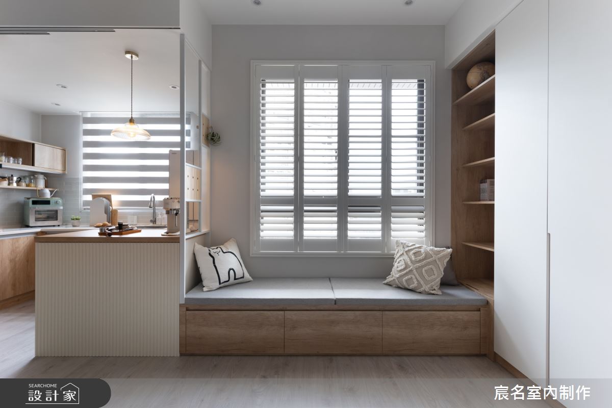 18坪新成屋(5年以下)＿日式無印風廚房臥榻案例圖片＿宸名設計有限公司＿宸名_20之14