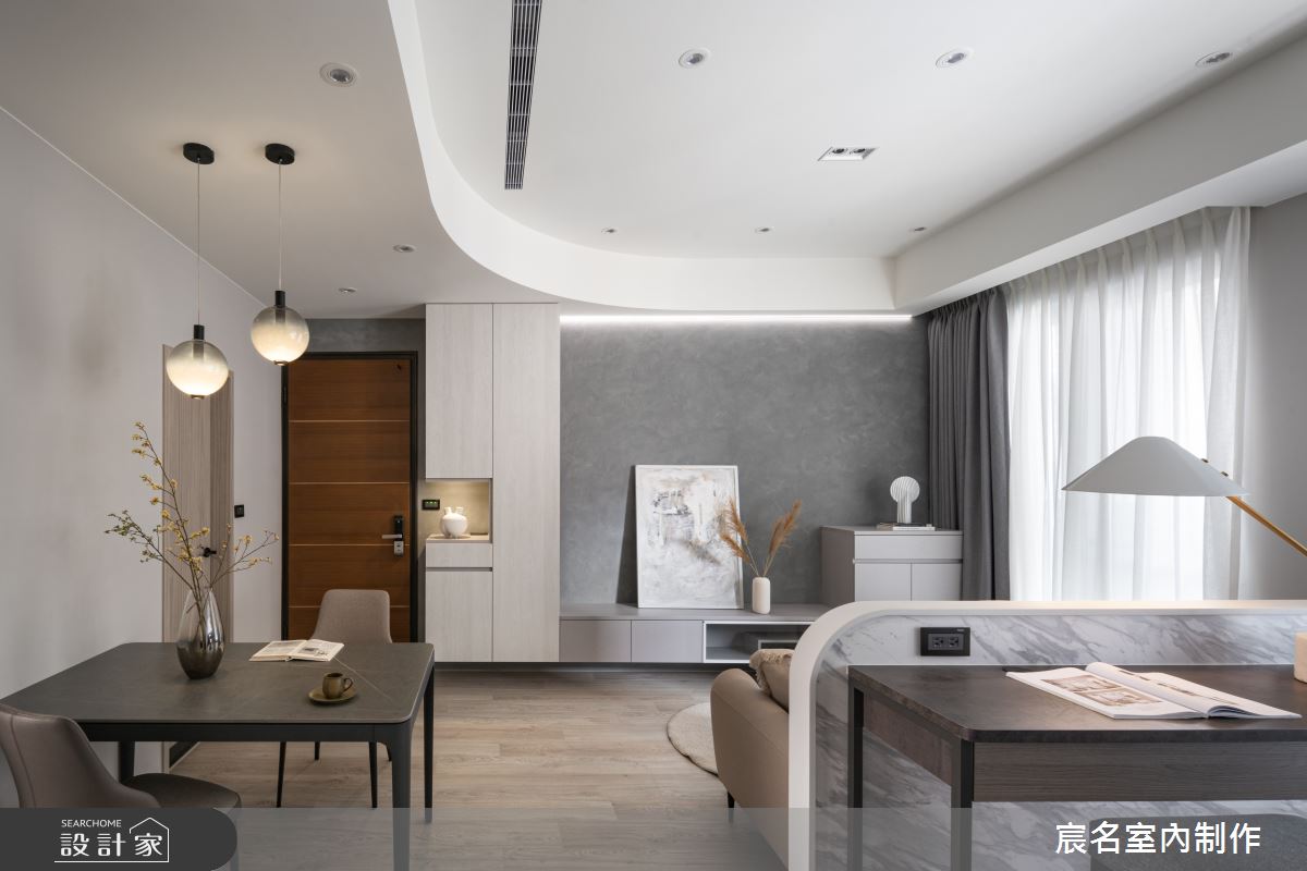 20坪新成屋(5年以下)＿現代簡約風客廳餐廳案例圖片＿宸名設計有限公司＿宸名_21之4