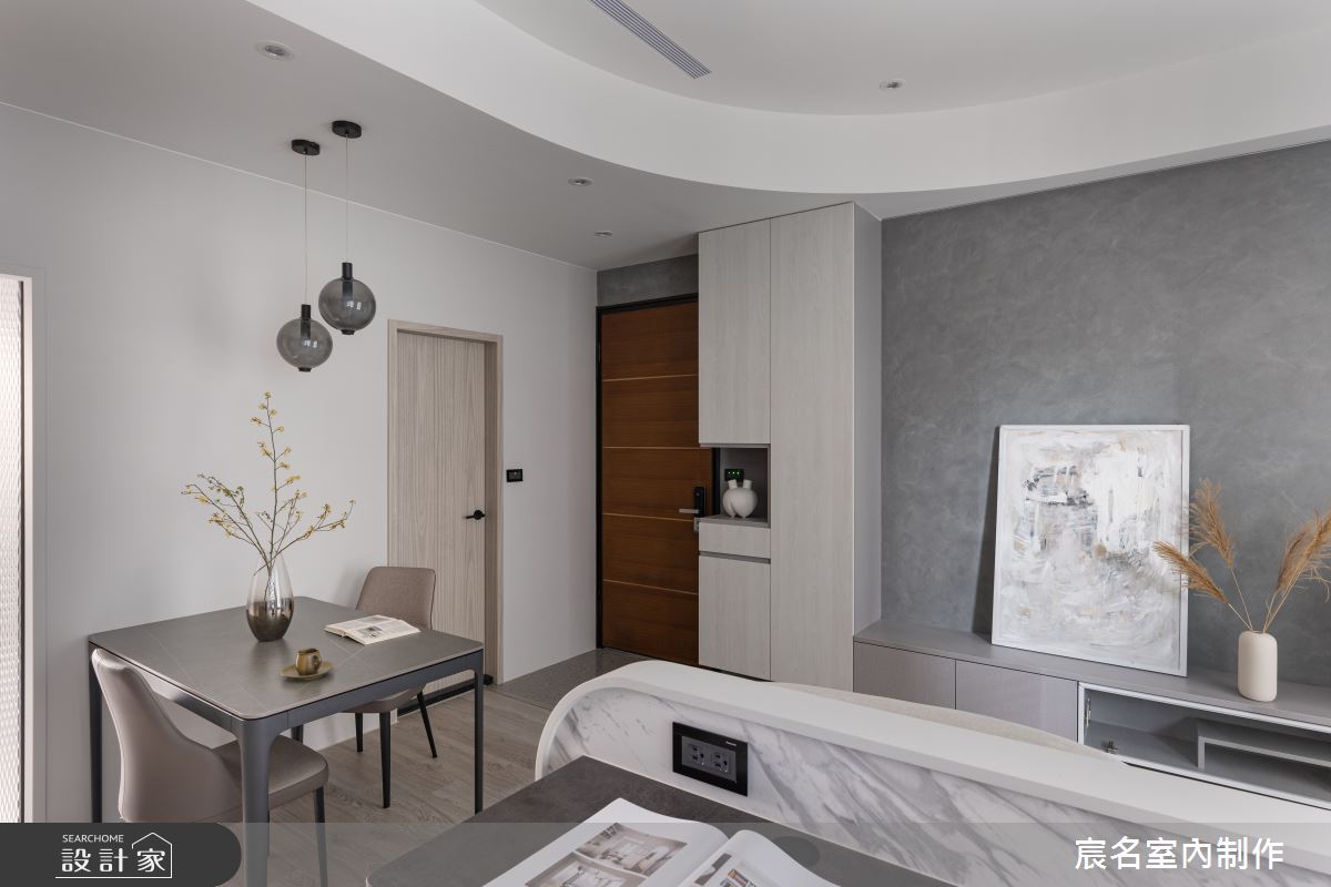 20坪新成屋(5年以下)＿現代簡約風客廳餐廳案例圖片＿宸名設計有限公司＿宸名_21之5