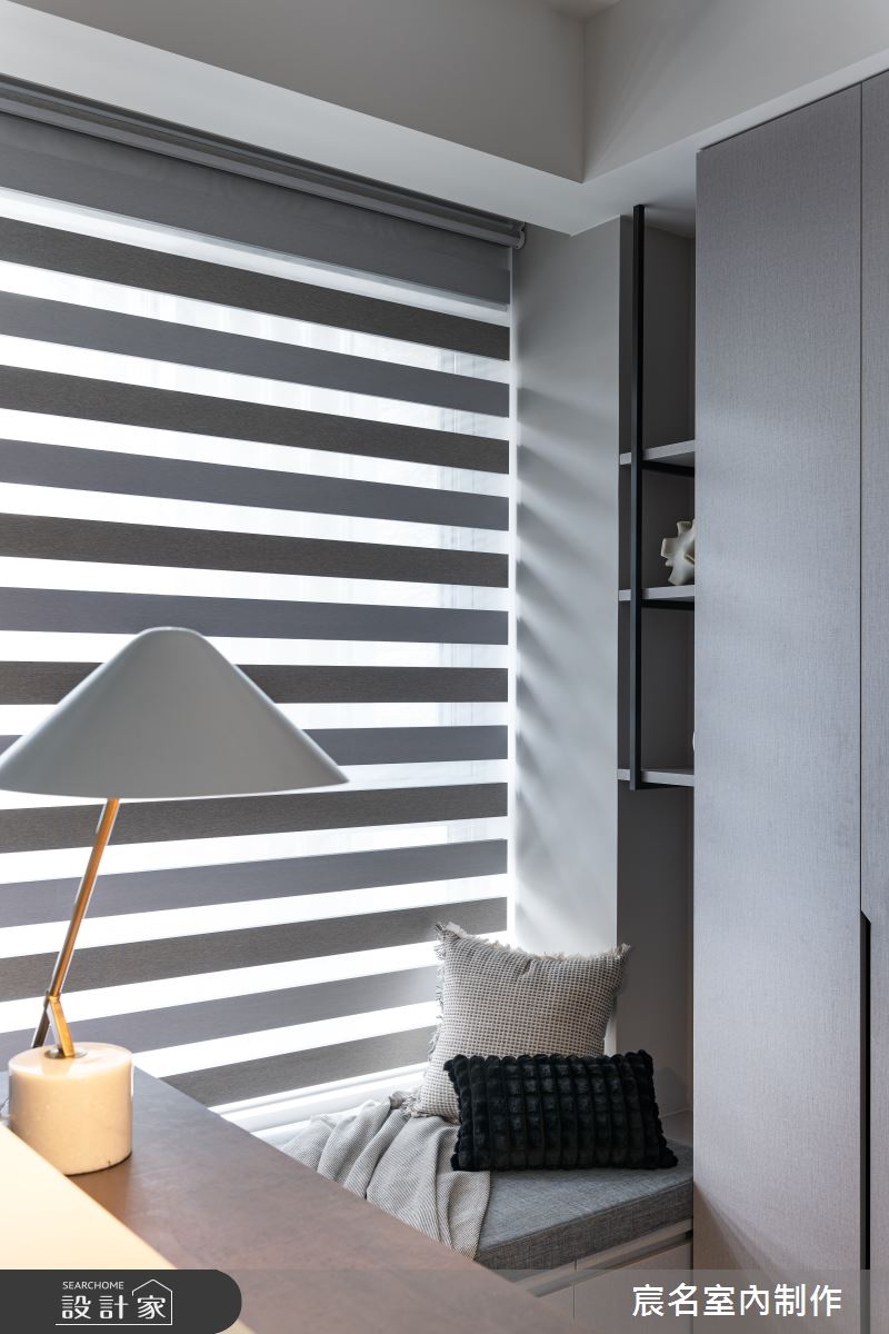 20坪新成屋(5年以下)＿現代簡約風書房臥榻案例圖片＿宸名設計有限公司＿宸名_21之9