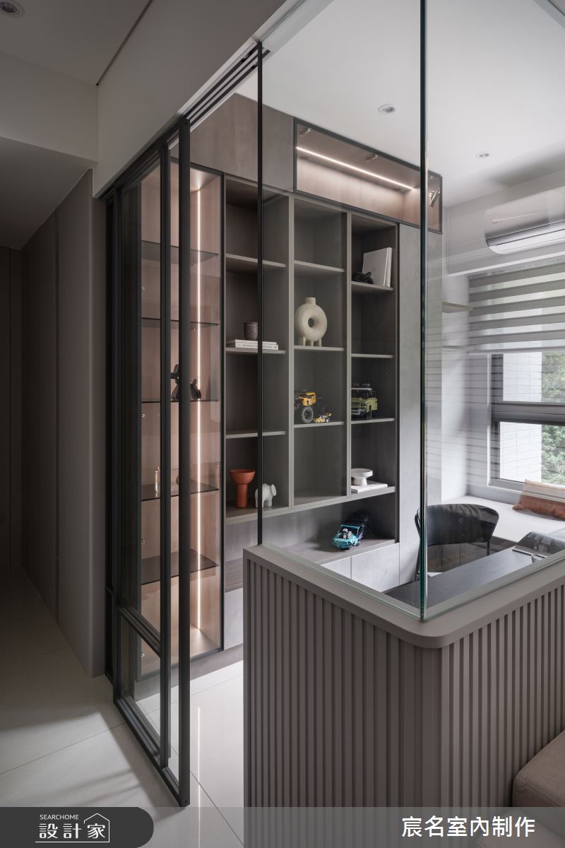 25坪新成屋(5年以下)＿現代簡約風書房案例圖片＿宸名設計有限公司＿宸名_24之21