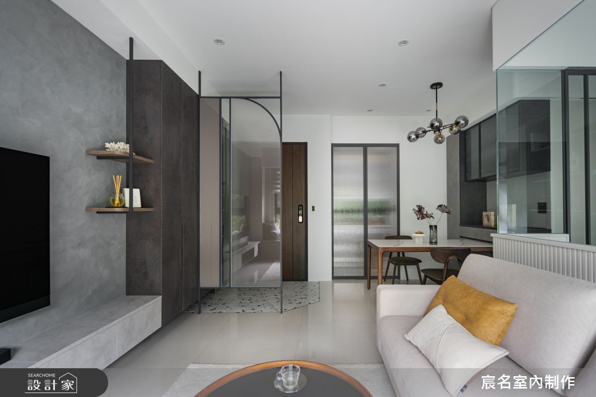 25坪新成屋(5年以下)＿現代簡約風玄關客廳餐廳案例圖片＿宸名設計有限公司＿宸名_24之8
