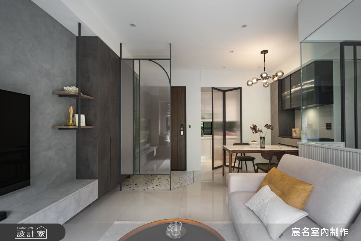 25坪新成屋(5年以下)＿現代簡約風玄關客廳餐廳廚房案例圖片＿宸名設計有限公司＿宸名_24之9