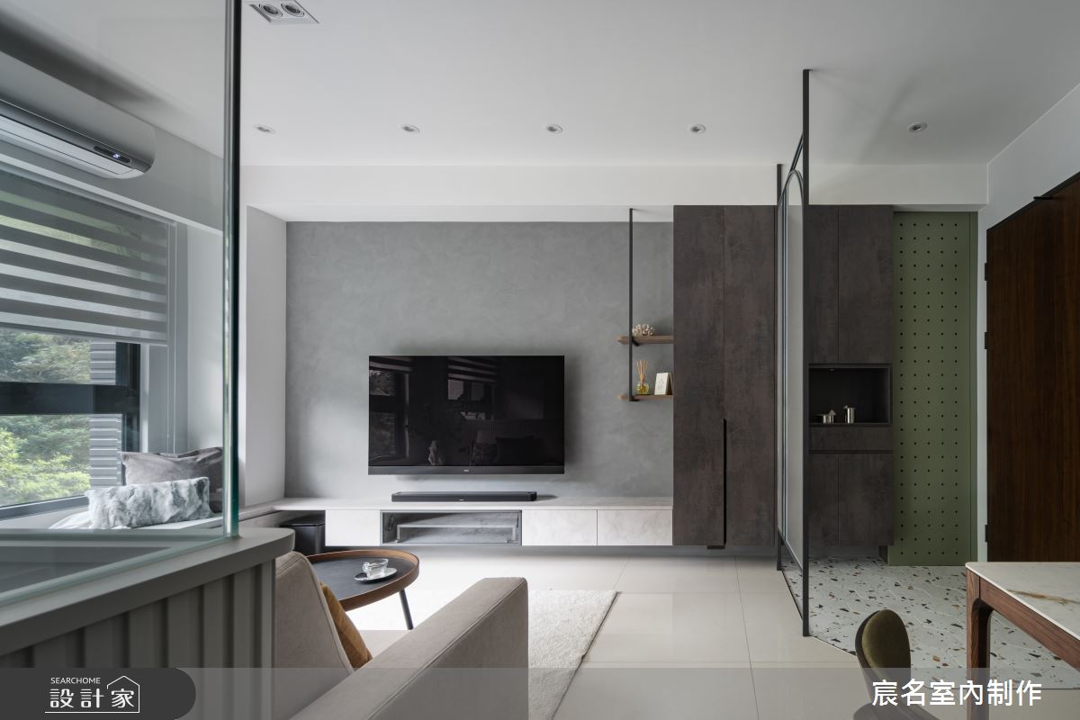 25坪新成屋(5年以下)＿現代簡約風玄關客廳案例圖片＿宸名設計有限公司＿宸名_24之7