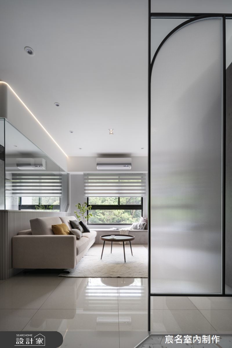 25坪新成屋(5年以下)＿現代簡約風客廳臥榻案例圖片＿宸名設計有限公司＿宸名_24之2