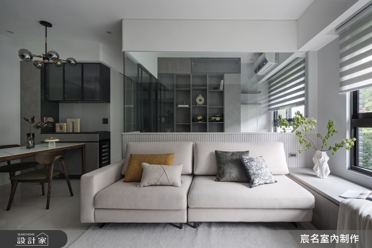 25坪新成屋(5年以下)＿現代簡約風客廳餐廳案例圖片＿宸名設計有限公司＿宸名_24之14