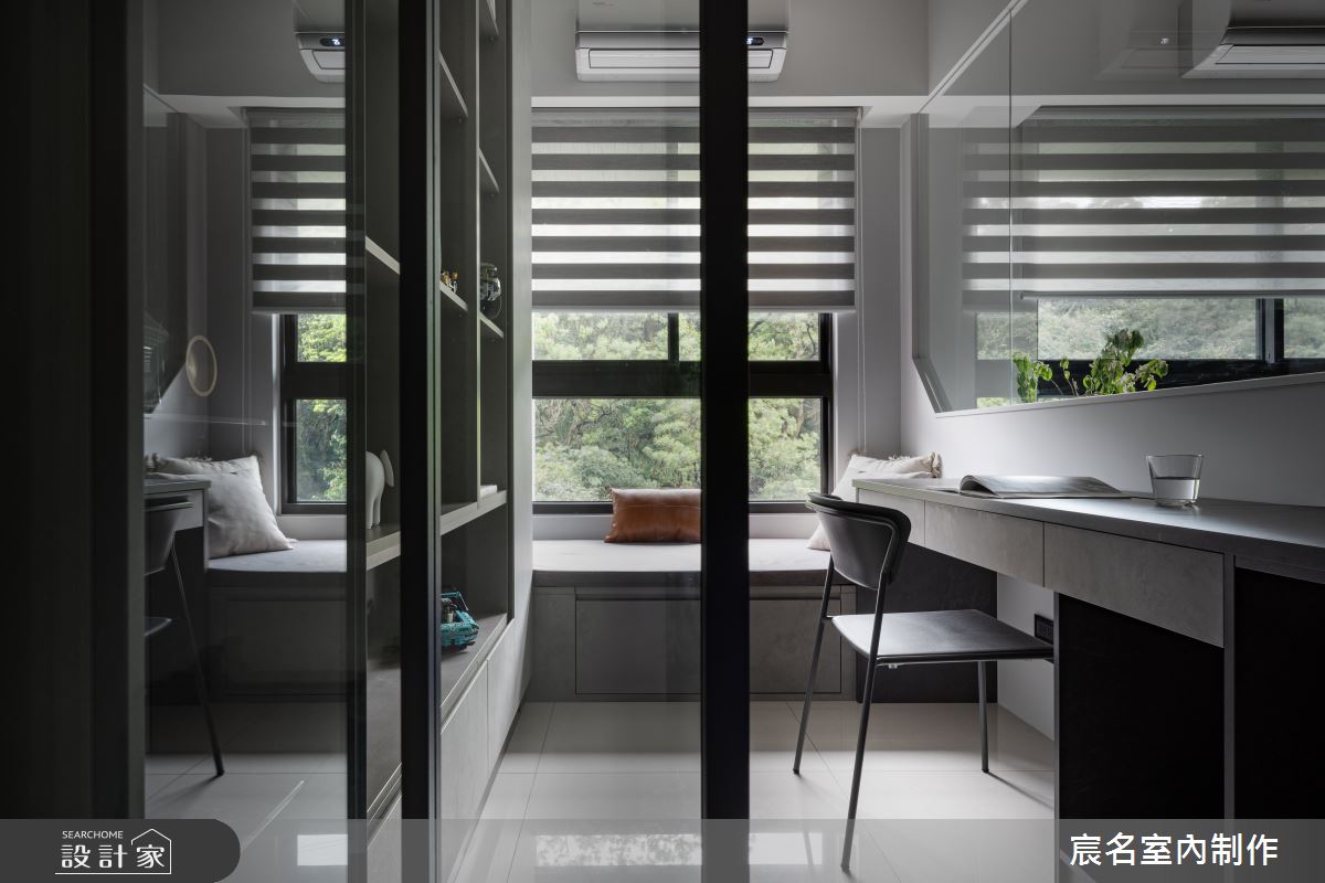 25坪新成屋(5年以下)＿現代簡約風書房臥榻案例圖片＿宸名設計有限公司＿宸名_24之22