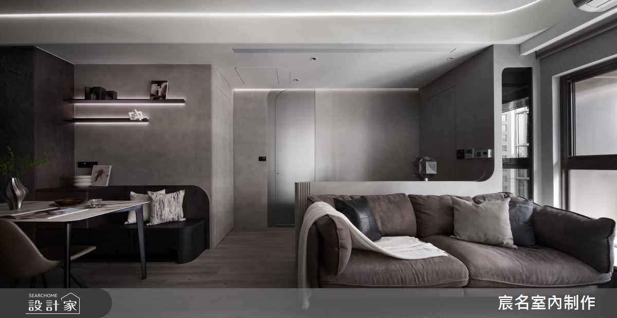 20坪中古屋(5~15年)＿現代風客廳餐廳書房案例圖片＿宸名設計有限公司＿宸名_25之7