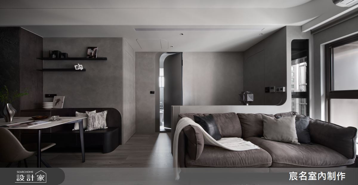 20坪中古屋(5~15年)＿現代風客廳餐廳書房案例圖片＿宸名設計有限公司＿宸名_25之8