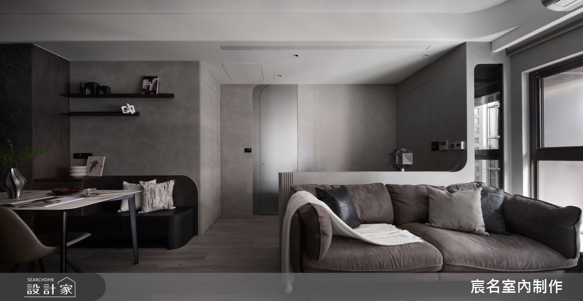20坪中古屋(5~15年)＿現代風客廳餐廳書房案例圖片＿宸名設計有限公司＿宸名_25之9