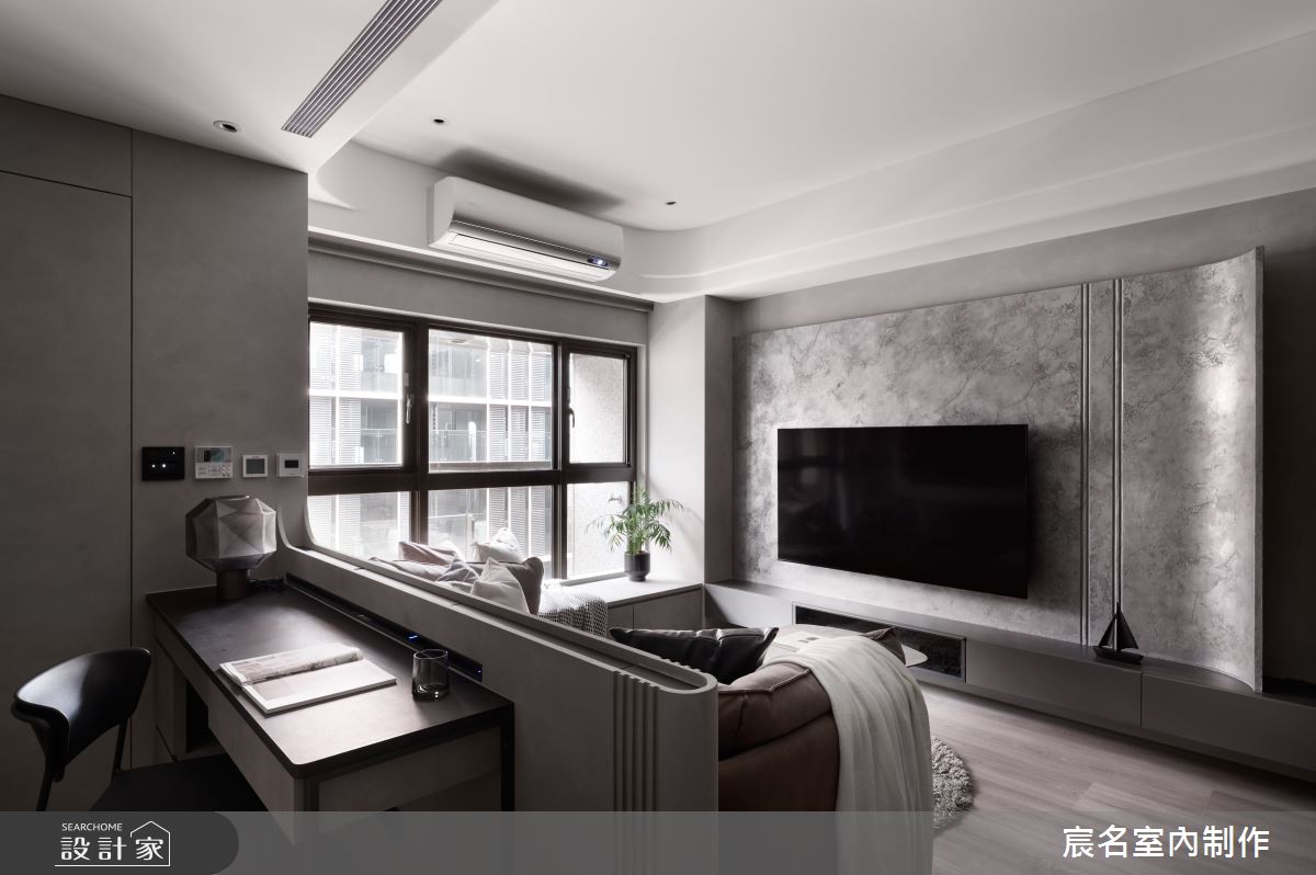 20坪中古屋(5~15年)＿現代風客廳書房案例圖片＿宸名設計有限公司＿宸名_25之12