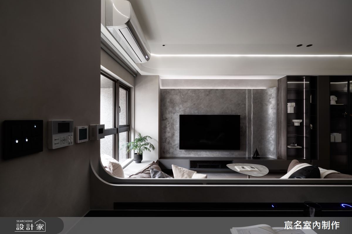 20坪中古屋(5~15年)＿現代風客廳書房案例圖片＿宸名設計有限公司＿宸名_25之16