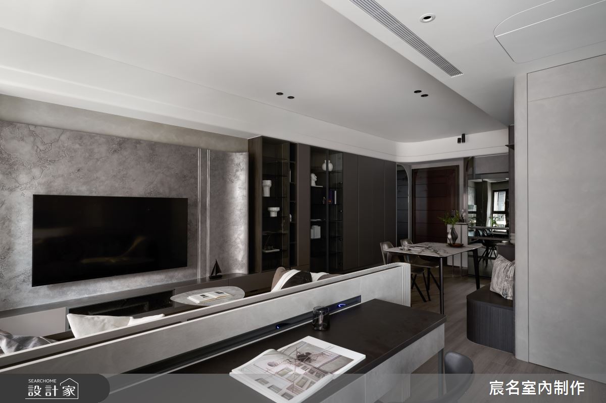 20坪中古屋(5~15年)＿現代風客廳餐廳書房案例圖片＿宸名設計有限公司＿宸名_25之17