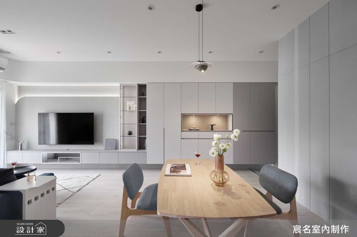 25坪新成屋(5年以下)＿北歐風客廳餐廳案例圖片＿宸名設計有限公司＿宸名_28之1