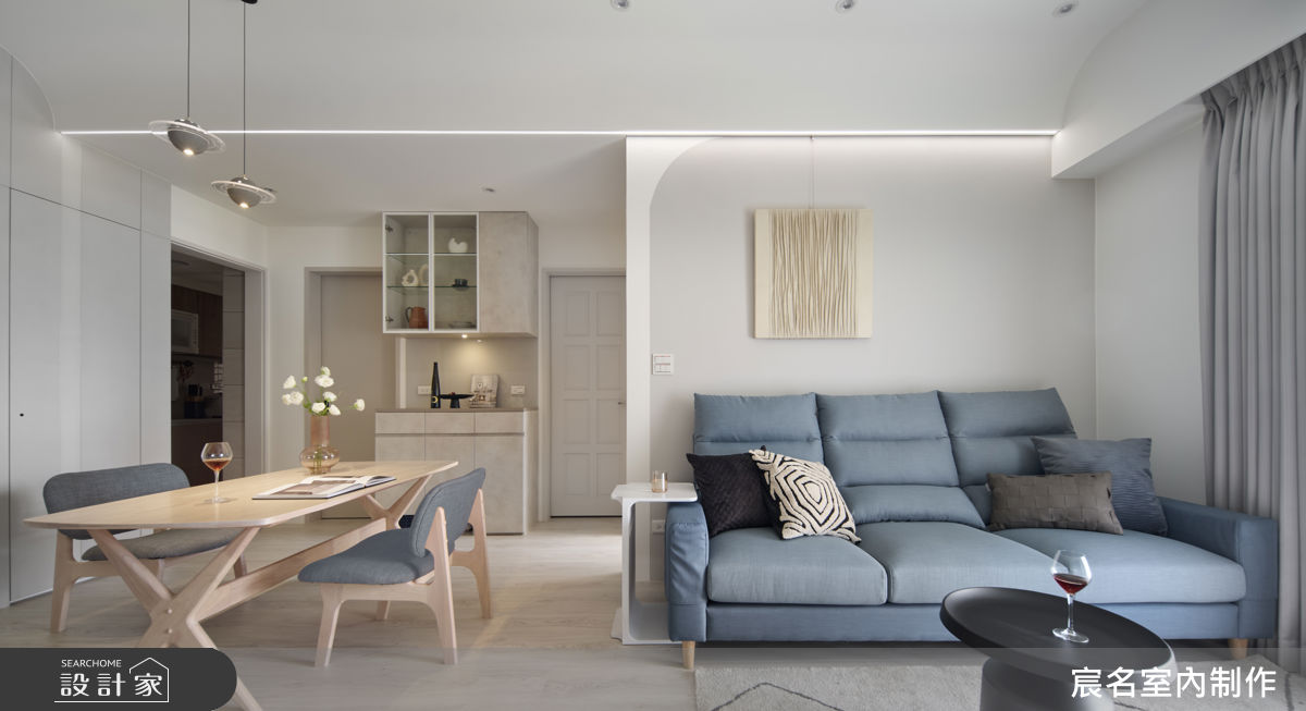 25坪新成屋(5年以下)＿北歐風客廳餐廳案例圖片＿宸名設計有限公司＿宸名_28之2