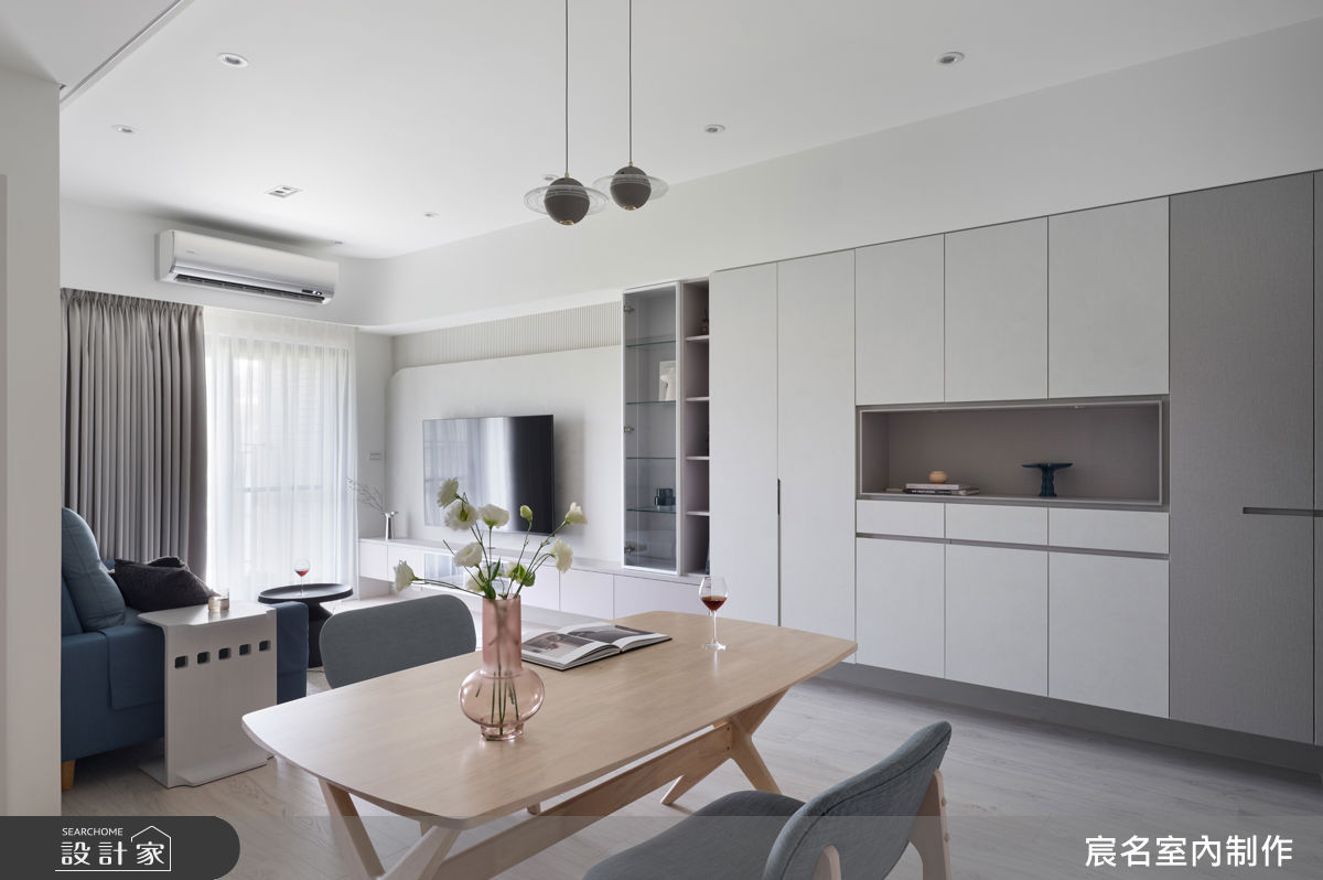25坪新成屋(5年以下)＿北歐風客廳餐廳案例圖片＿宸名設計有限公司＿宸名_28之5