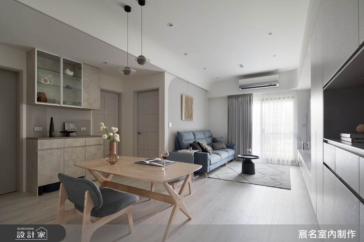 25坪新成屋(5年以下)＿北歐風客廳餐廳案例圖片＿宸名設計有限公司＿宸名_28之6