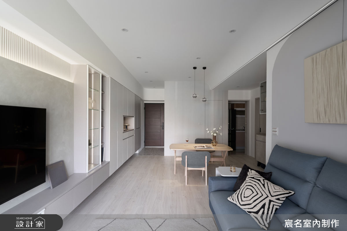 25坪新成屋(5年以下)＿北歐風玄關客廳餐廳廚房案例圖片＿宸名設計有限公司＿宸名_28之10