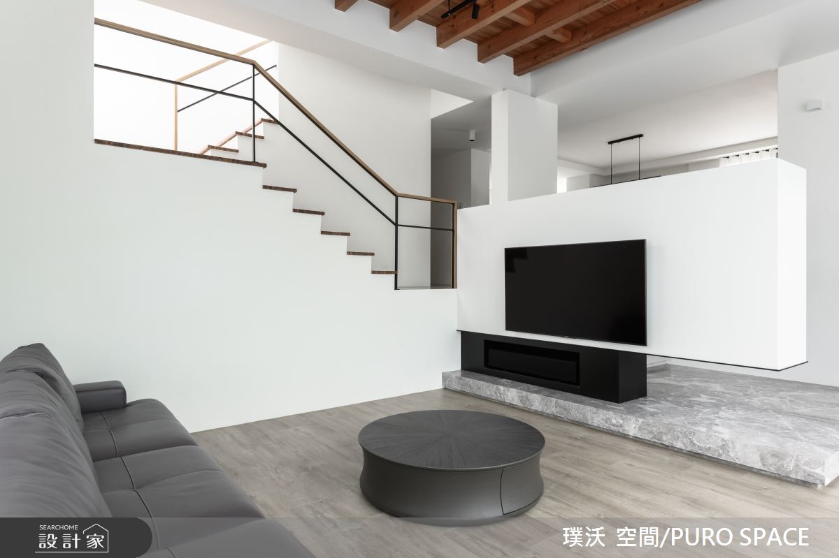 80坪老屋(16~30年)＿北歐風客廳樓梯案例圖片＿璞沃 空間/PURO SPACE＿璞沃_16之1