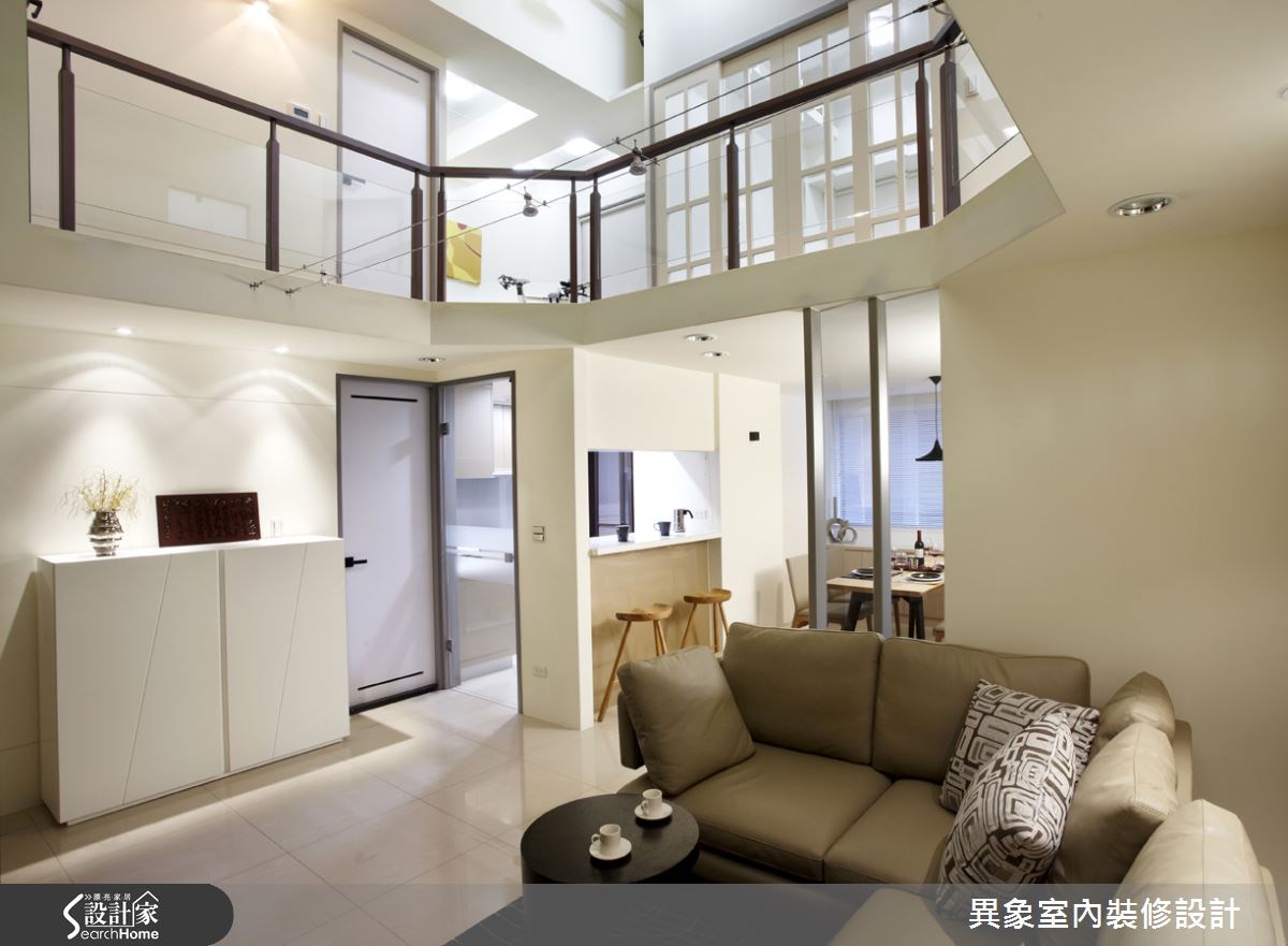 35坪新成屋(5年以下)＿混搭風客廳吧檯案例圖片＿異象室內裝修設計有限公司＿異象_01之3