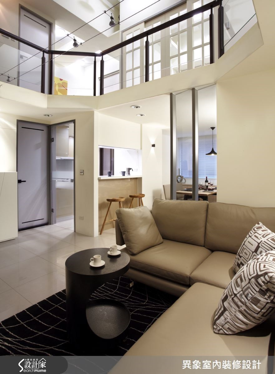 35坪新成屋(5年以下)＿混搭風客廳吧檯案例圖片＿異象室內裝修設計有限公司＿異象_01之4