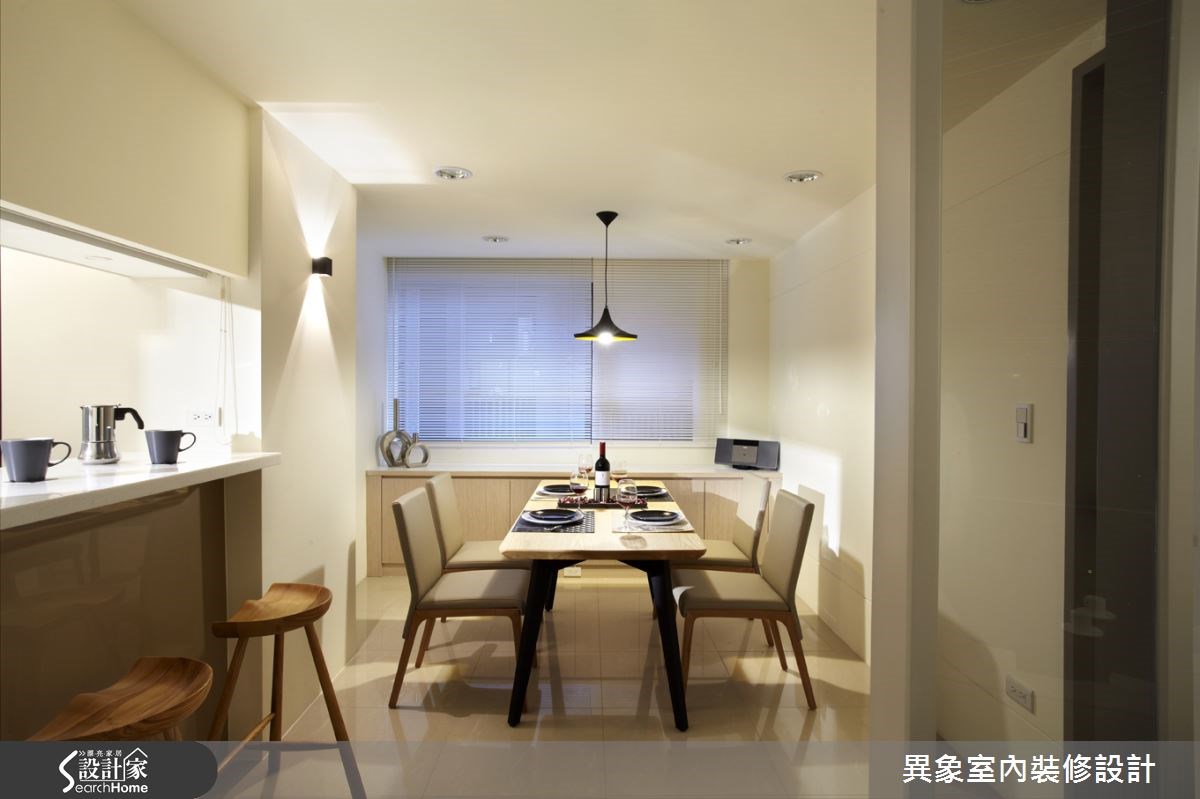35坪新成屋(5年以下)＿混搭風餐廳吧檯案例圖片＿異象室內裝修設計有限公司＿異象_01之7