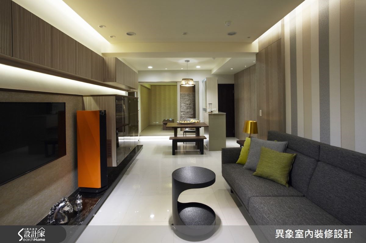 24坪新成屋(5年以下)＿混搭風客廳餐廳案例圖片＿異象室內裝修設計有限公司＿異象_02之4