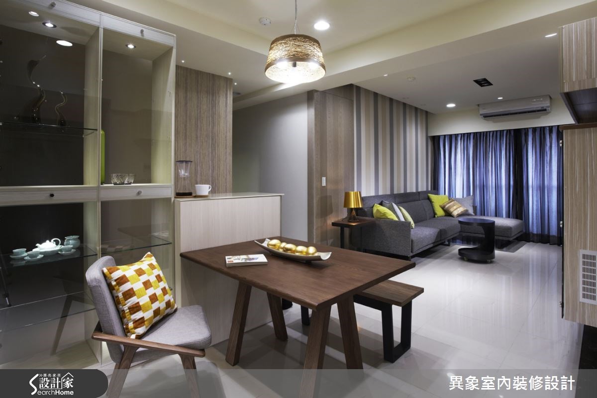 24坪新成屋(5年以下)＿混搭風客廳餐廳案例圖片＿異象室內裝修設計有限公司＿異象_02之6